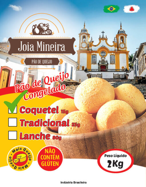 pão de queijo coquetel 2kg